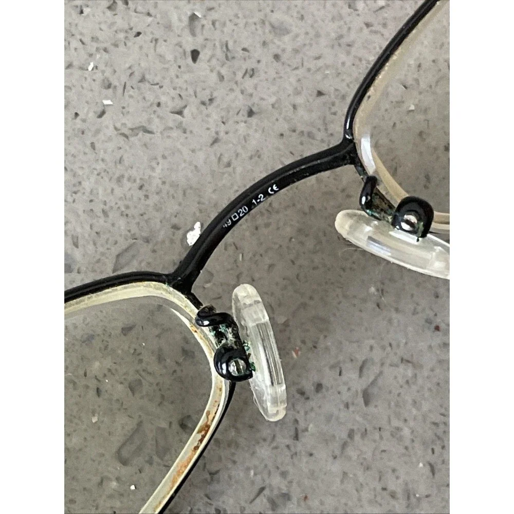 OLIVER OL 226 EYEGLASSES FRAMES ONLY METAL ITaly R1R 49-20-140 Black Full Rim